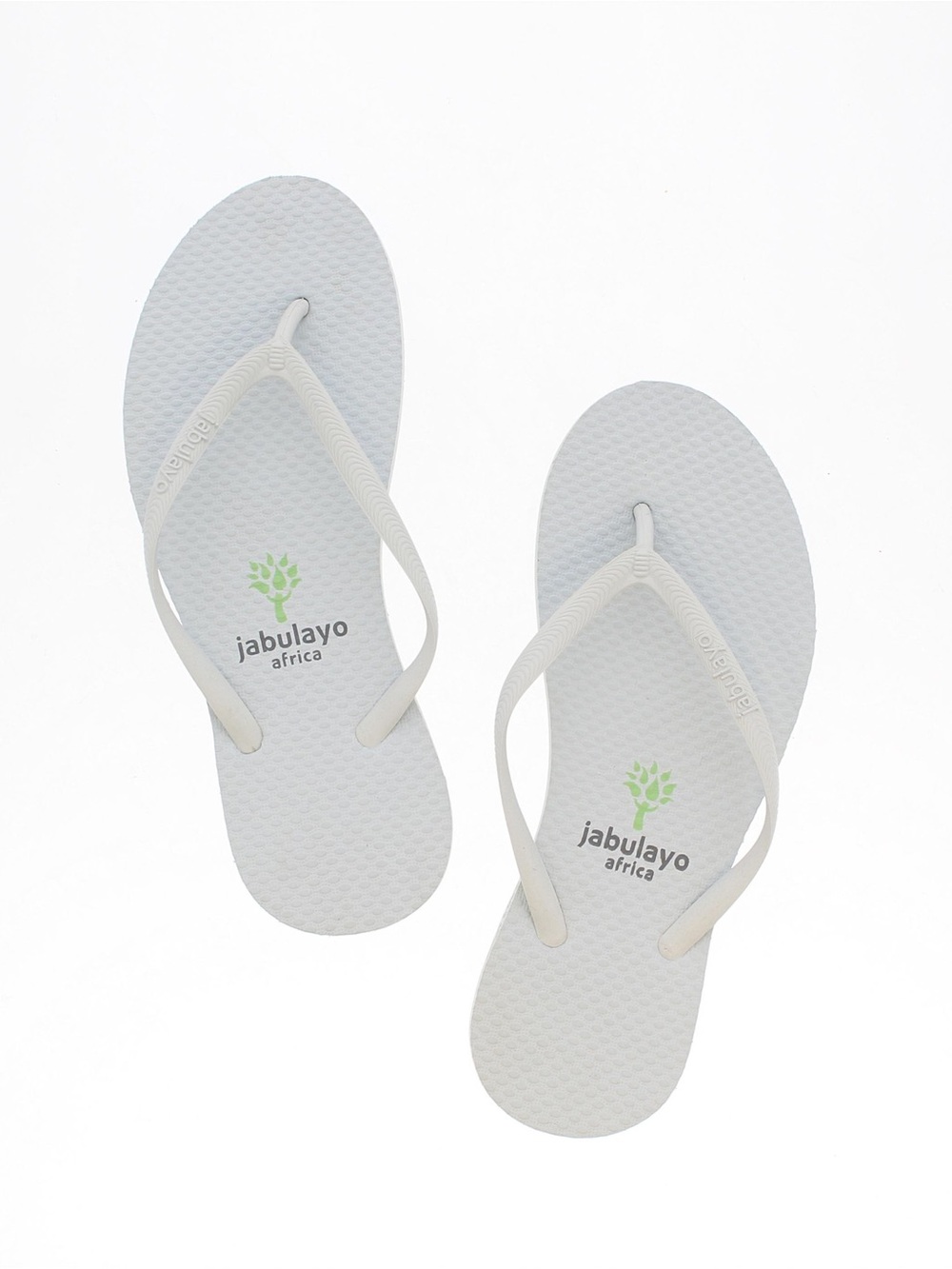Jabulayo White Sandals | Women’s | Brand New | Natural Rubber
